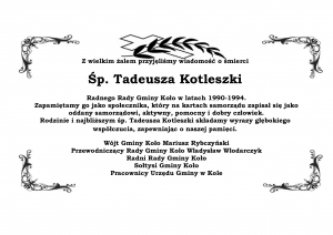 Nekrolog- życzenia 