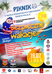 Plakat Bezpieczne Wakacje Babiak