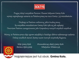 Życzenia dla sołtysów