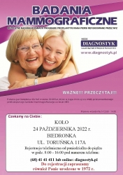 Plakat mammografia Koło